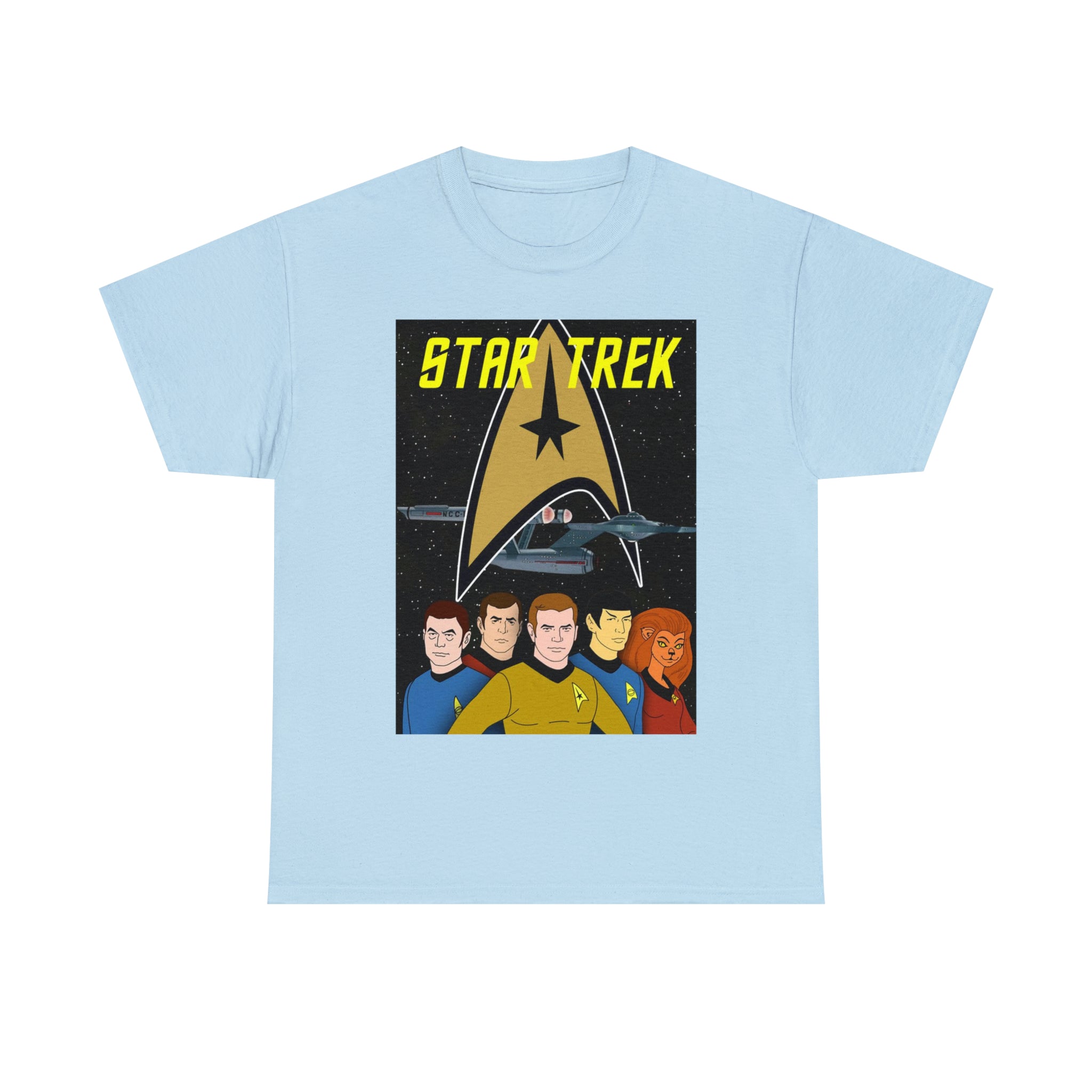 Star Trek Cartoon- Unisex Heavy Cotton T-Shirt - Creations by Chris and Carlos